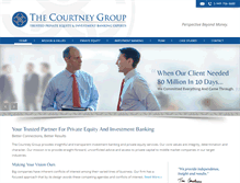 Tablet Screenshot of courtneygroup.com